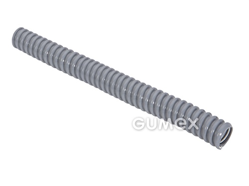 Chránička na kabelové rozvody plastová WELLFLEX PVC 111, 7/10mm, IP68, PVC s ocelovou spirálou, -20°C/+70°C, šedá